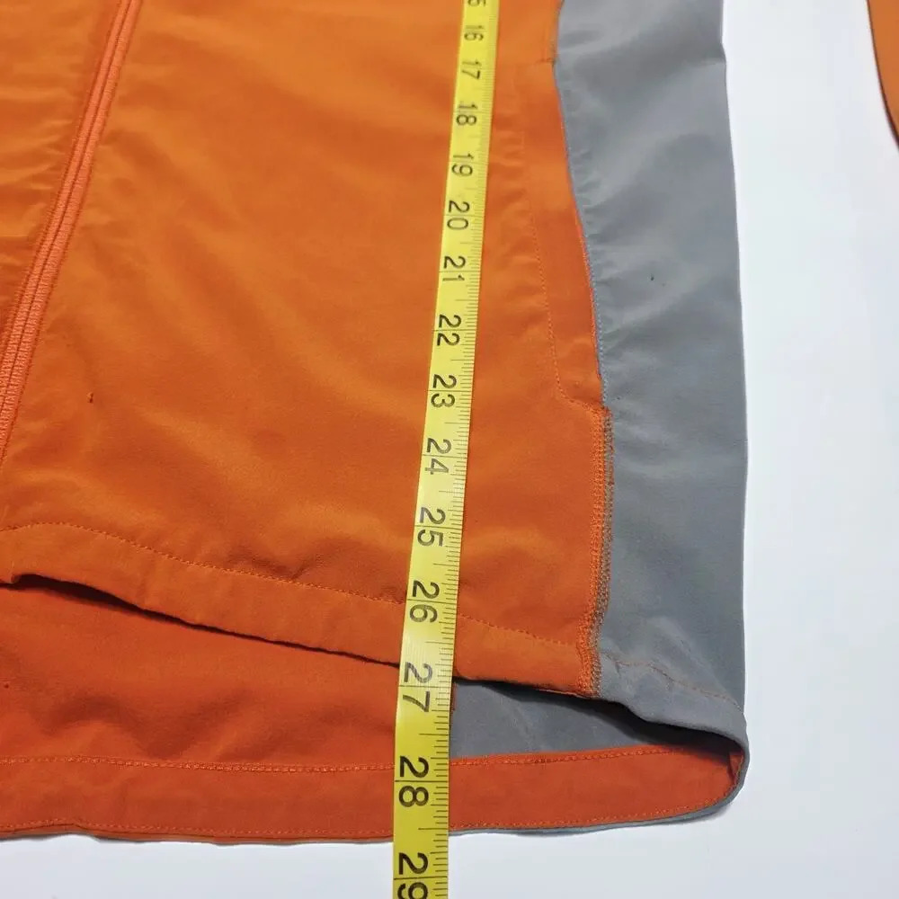Patagonia Jacket Men's Orange Gray Full Zip Softshell Stretch Hiking Medium